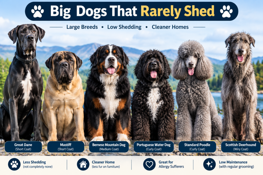 Big Dogs That Rarely Shed