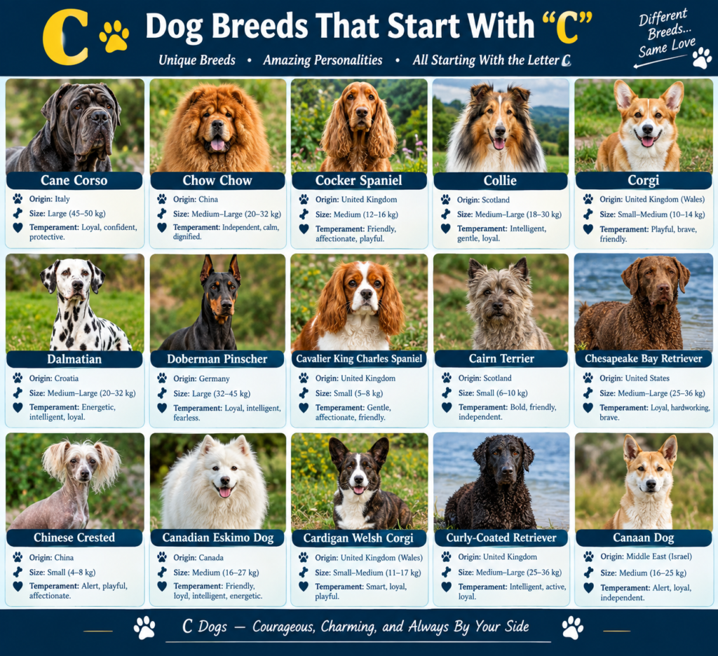 Dog Breeds That Start With C