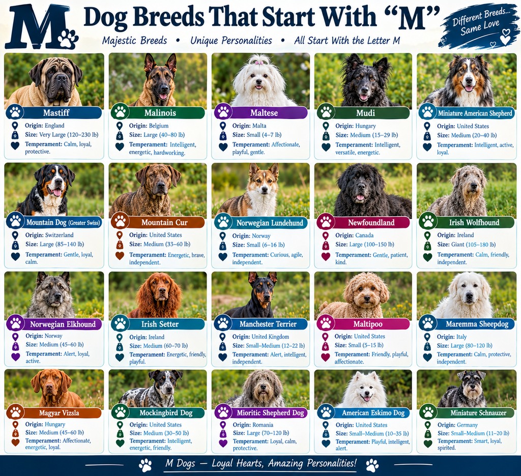 Dog Breeds That Start With M