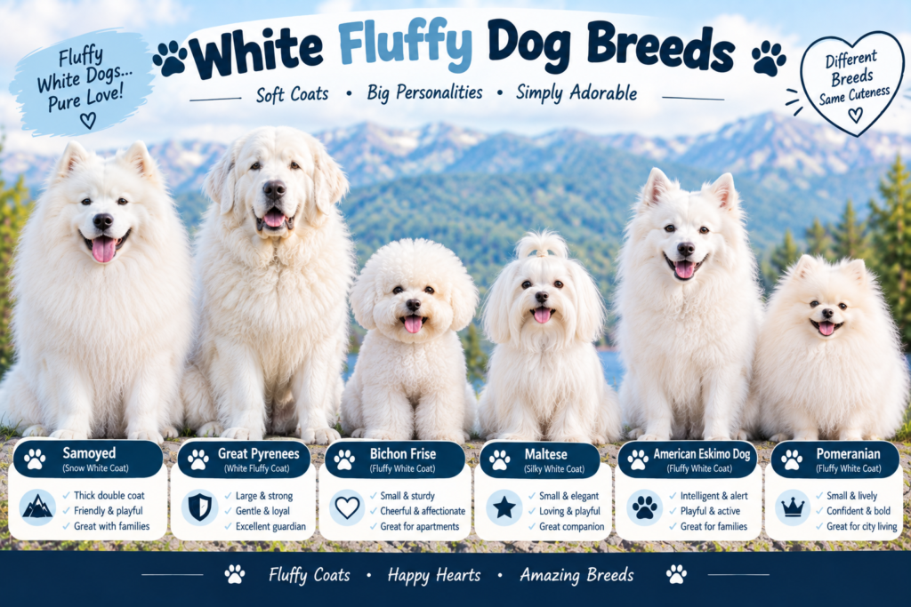 White Fluffy Dog Breeds